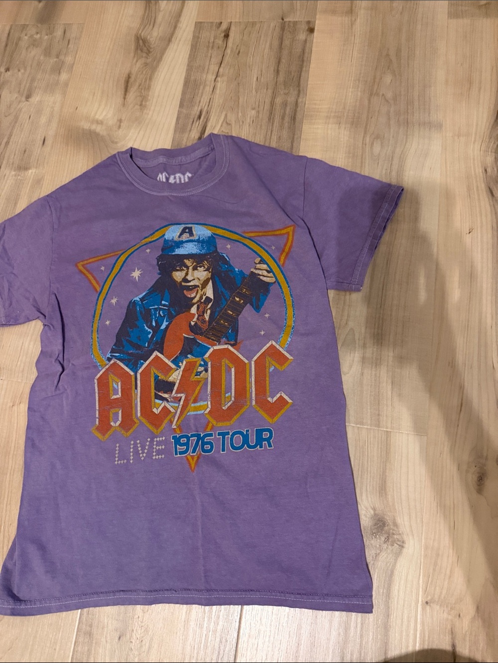 size small purple AC/DC Tee